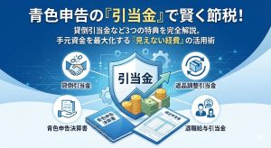 【個人事業主必見】お金を使わずに節税できる？青色申告の最大メリット「引当金」の仕組みを徹底解説。貸倒引当金の計算方法から、退職給与引当金まで。知らないと損する「見えない経費」の計上方法を、実務に即してわかりやすくまとめました。