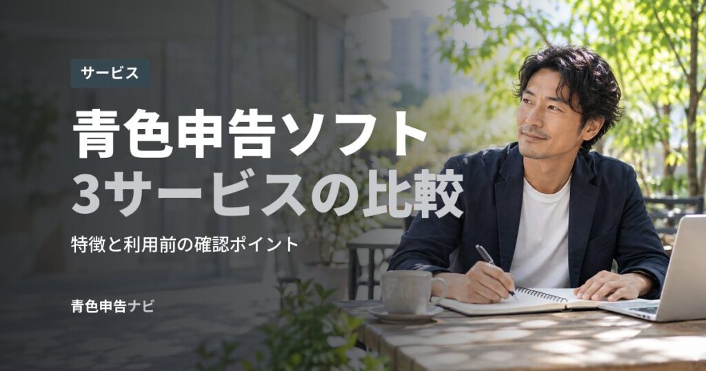 青色申告ソフト3サービスの比較