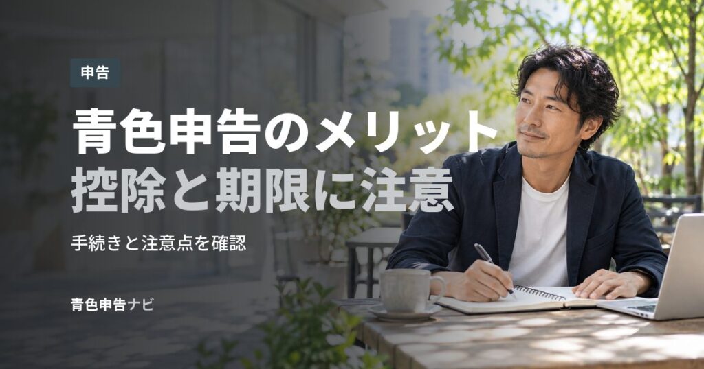 青色申告のメリット控除と期限に注意